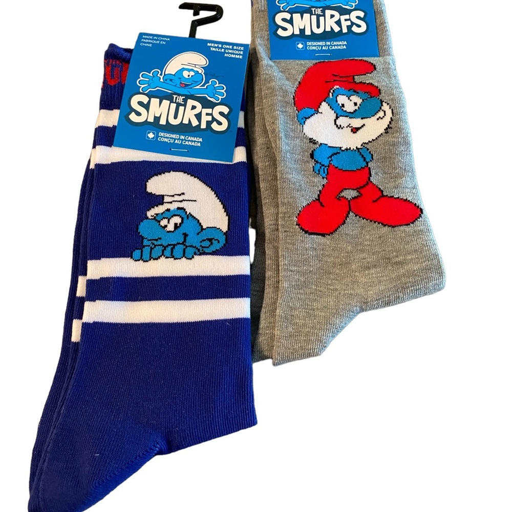 NWT 2 Pr Men’s Smurf Crew Socks